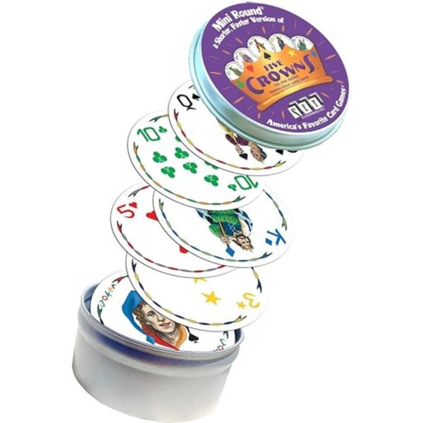Mini juego de cartas redondas de cinco coronas_2