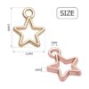 60 mini abalorios en forma de estrella estilo europeo