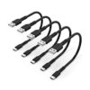 Cable de carga USB C corto de 6 pulgadas paquete de 5_1