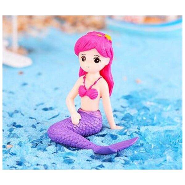 4 figuras de sirena en miniatura decoración de tarta de_6