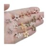 60 mini abalorios en forma de estrella estilo europeo