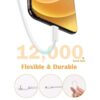 Paquete de 4 cables de carga de 6 pies para Apple con_3