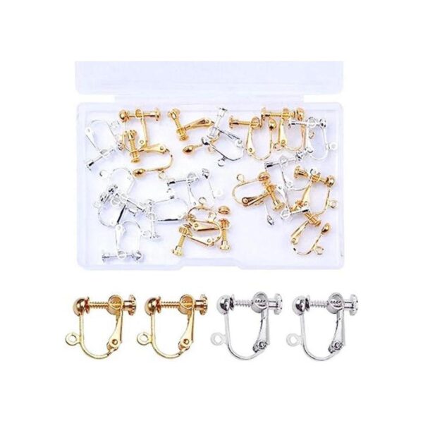 Hendevl 20 convertidores de aretes con clip convertidor
