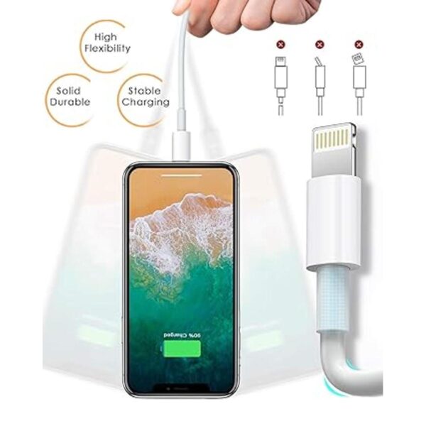 Paquete de 4 cables de carga de 6 pies para Apple con_4