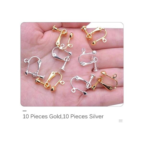 Hendevl 20 convertidores de aretes con clip convertidor