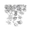 Colgantes de Navidad 84 unidades de plata antigua para