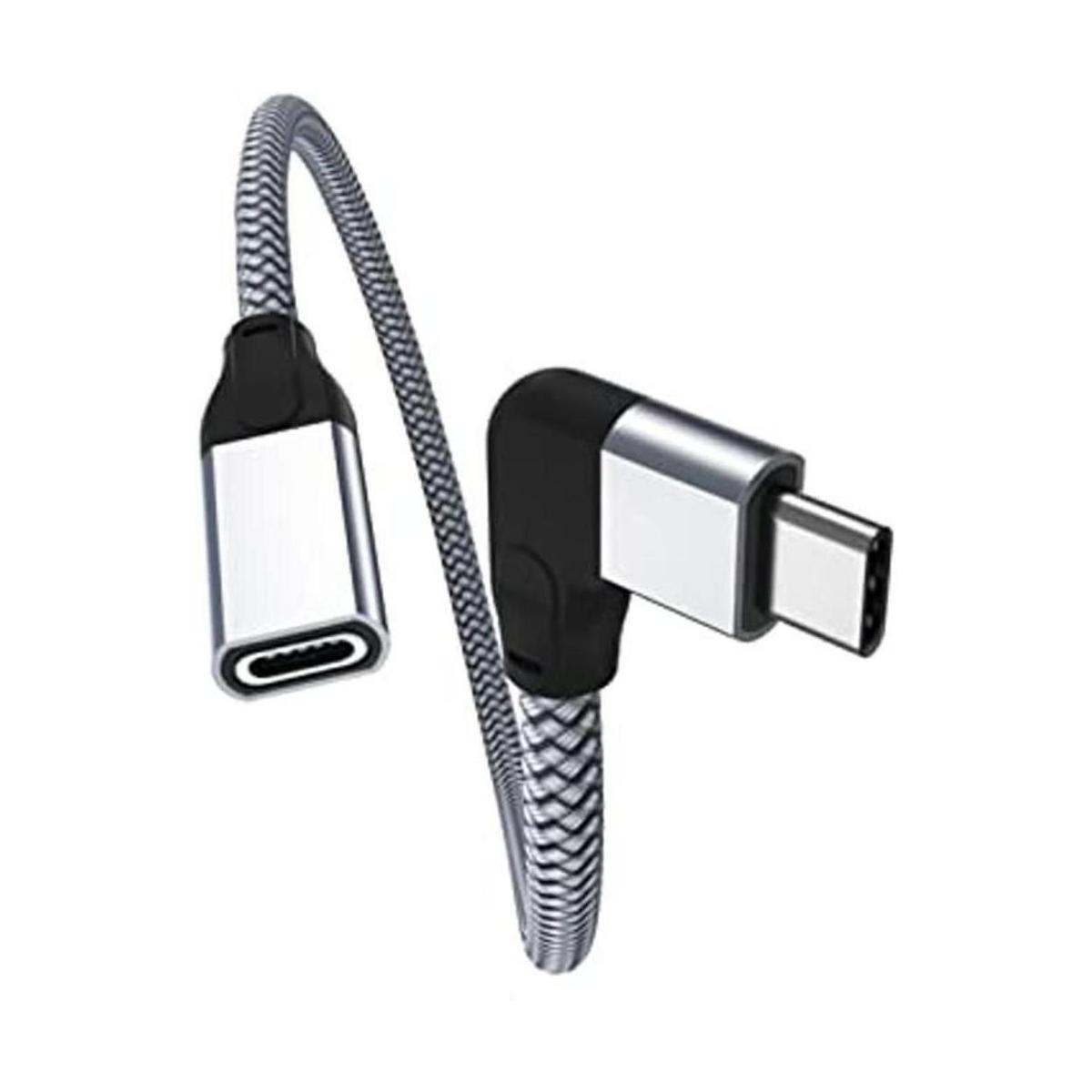 Itramax Cable de extensión USB C de ángulo recto de 0.66