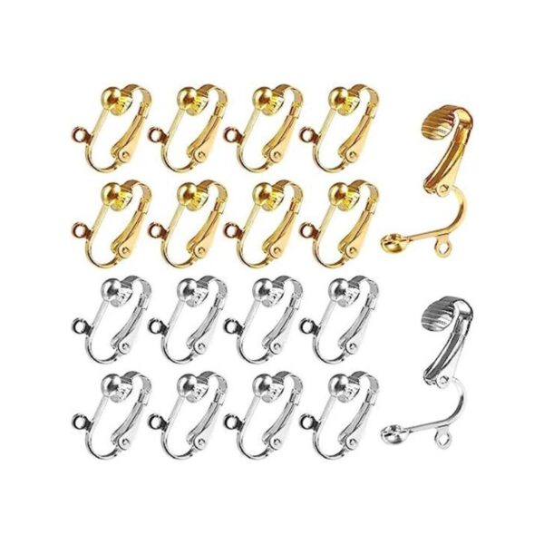 40 piezas convertidor de aretes con clip con lazo fácil de_1