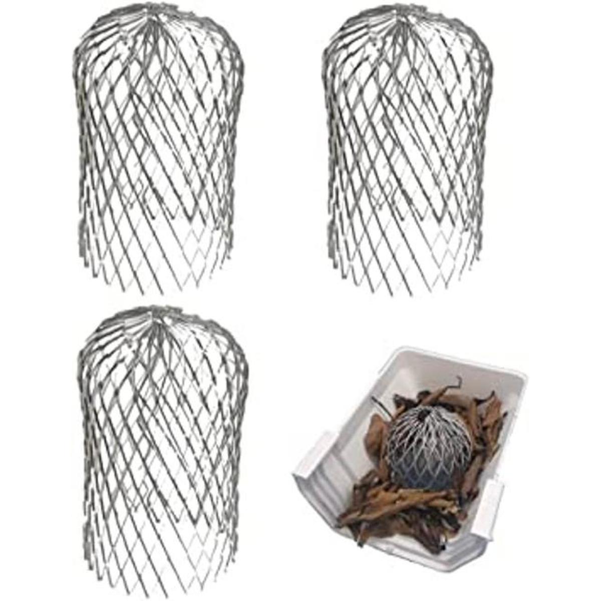 Lainrrew 3 Pcs Gutter Guard 3 Inch Flexible Aluminum