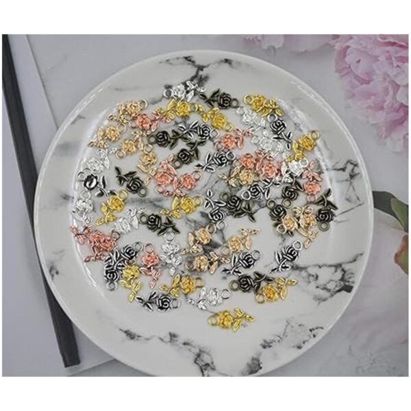 Ruwado 60 piezas de rosas diseño de flores multicolor_2