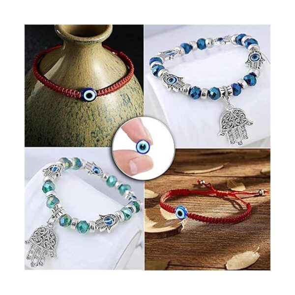 400 cuentas de mal de ojo azul para hacer joyas dijes de