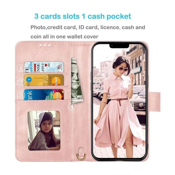 Tekcoo Funda tipo cartera compatible para iPhone 13 Pro_2
