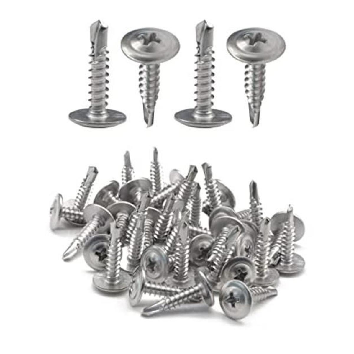 IMScrews 50 tornillos de cabeza autoperforantes 8 x 34