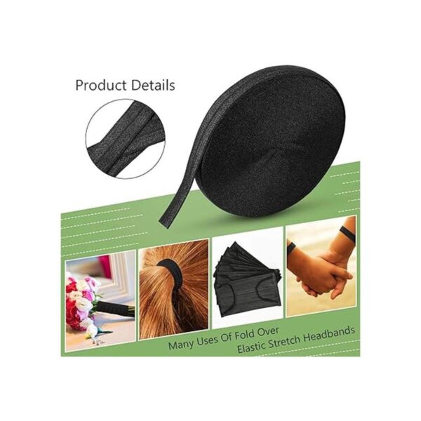 Cinta elástica elástica para lazos de pelo diademas