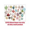 Encantos de esmalte a granel 35 piezas de esmalte surtido