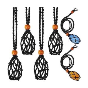 4 piezas de collar de cristal soporte de piedra vacía_1