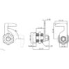 Cam Lock Cerradura de caja de herramientas de 58_3