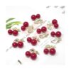 Honbay 10 colgantes de cerezo rojo de frutas para