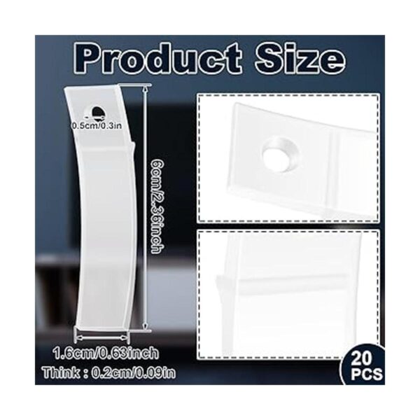 Tapones antideslizantes para cajones de plástico de PVC
