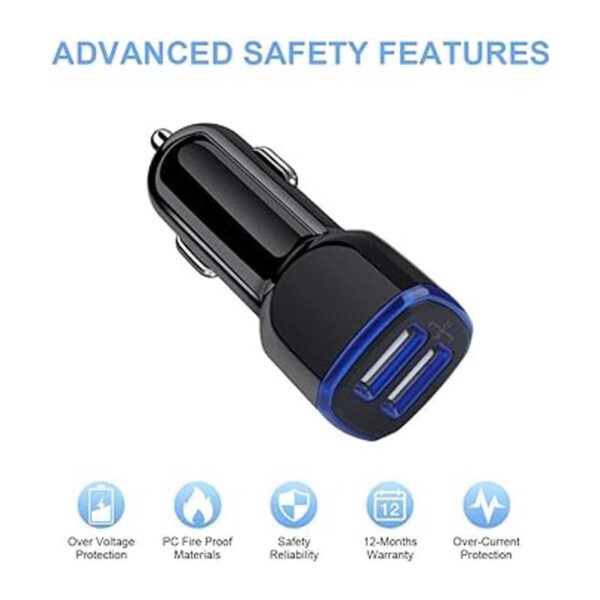Cargador de teléfono C para coche adaptador de cargador_3