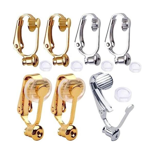 Aylifu Convertidores de aretes con clip 12 clips de