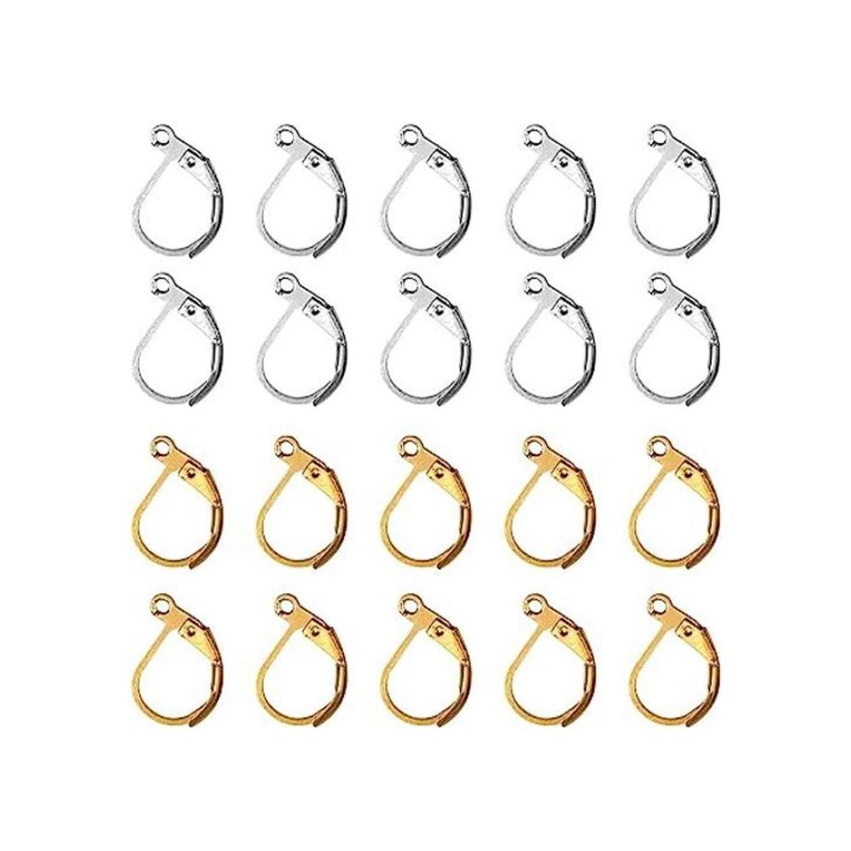 TOAOB 200 ganchos para aretes franceses de 0.394 x 0.591