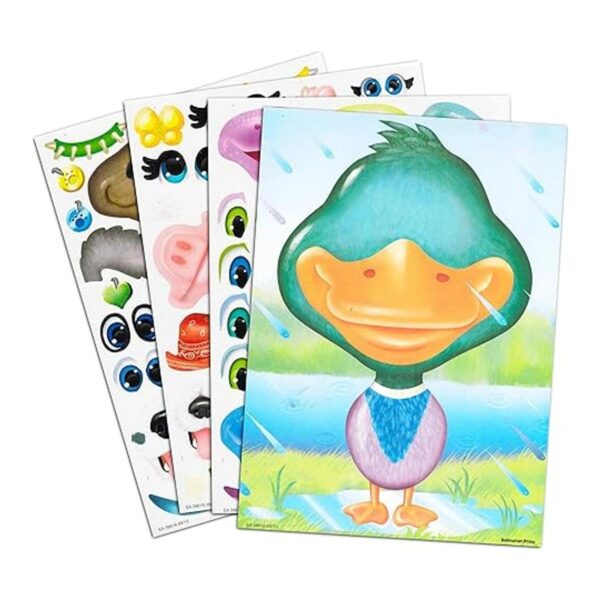 Make a Face Libros de calcomanías para niñas y niños_2