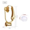 Aylifu Convertidores de aretes con clip 12 clips de
