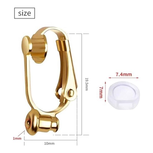 Aylifu Convertidores de aretes con clip 12 clips de
