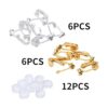 Aylifu Convertidores de aretes con clip 12 clips de