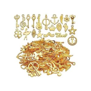 Encantos de oro 60 piezas al por mayor mezclados de oro