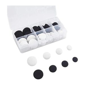 PH PandaHall 48 botones de tela con respaldo plano de 4