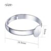Anillos en blanco 20 anillos en blanco ajustables para