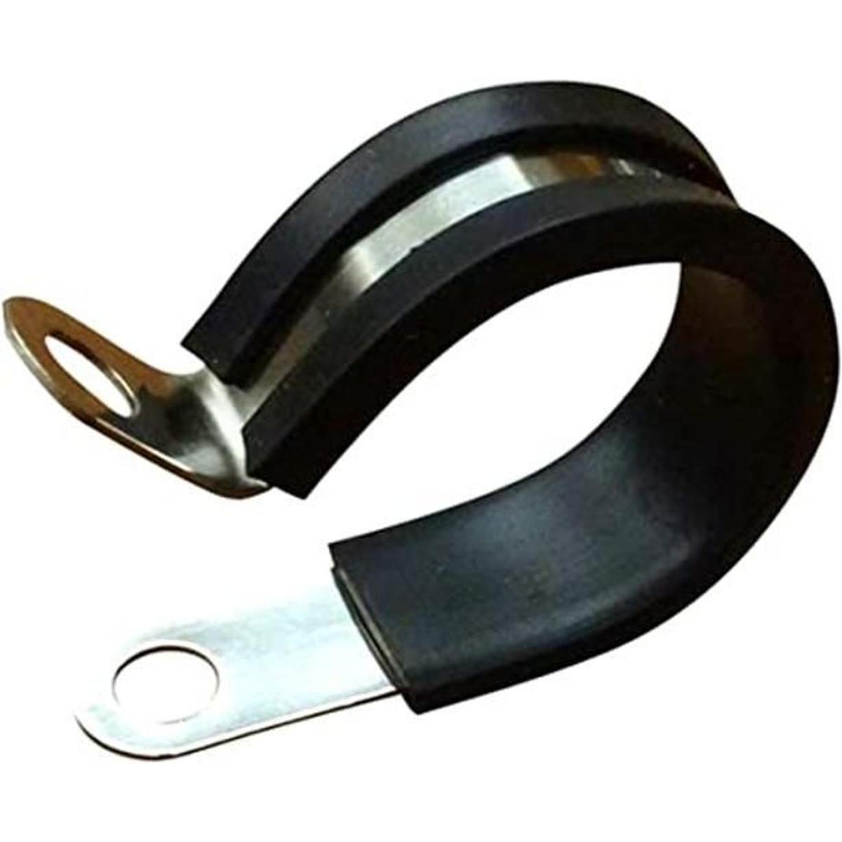 Paquete x 10 abrazaderas de hule aislante. Abrazadera de