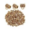 Bails Beads 100pcs Tibetan Bail Tube Beads Spacer Beads