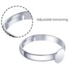 Anillos en blanco 20 anillos en blanco ajustables para