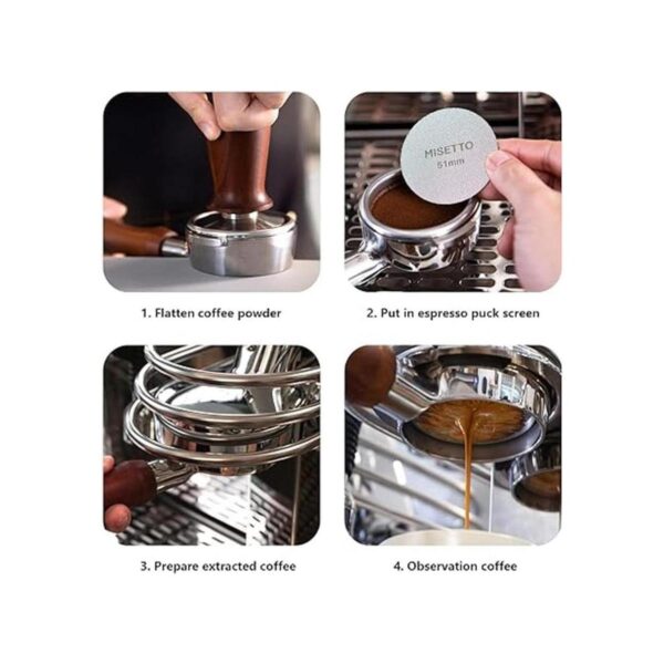 MISETTO SS Pantalla de disco espresso de 2.008 in 100