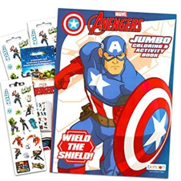 Marvel Avengers Captain America Libro para colorear y_1
