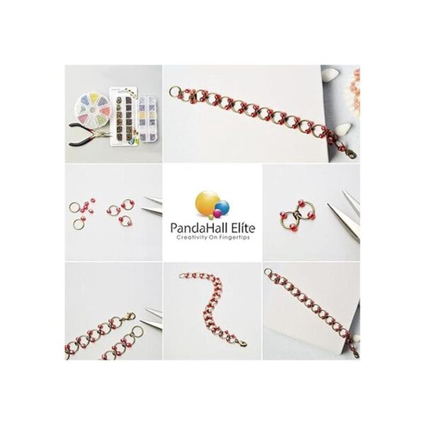 PandaHall Elite 730 anillos de latón abiertos sin soldar