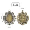 Bandejas de bisel 3.53 oz ovaladas colgantes bandejas