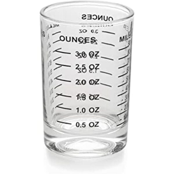 Vaso medidor de 3 onzas3.0 fl oz líquido pesado alto_1