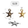 60pcs Antiguo Estrellas de Mar Encantos de Animales de Mar