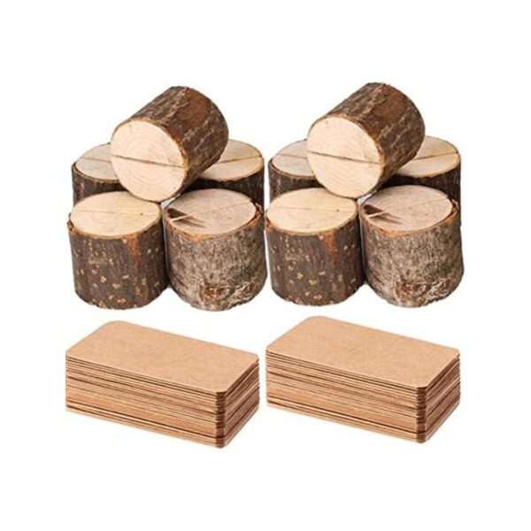 Toncoo Portatarjetas de madera 10 soportes de números de
