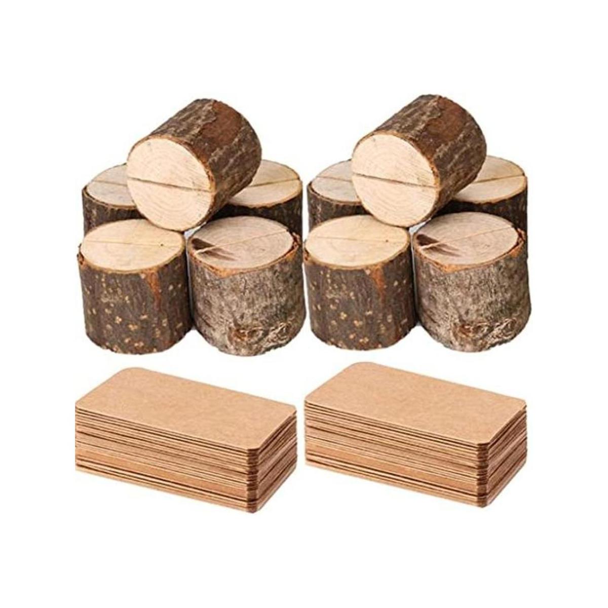 Toncoo Portatarjetas de madera 10 soportes de números de