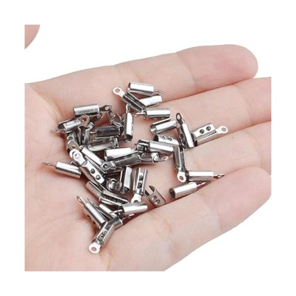 Extremos plegables 200 piezas de acero inoxidable doblado
