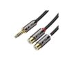JD Cable RCA de 0.138 in a 2 cables RCA carcasa de cobre_1