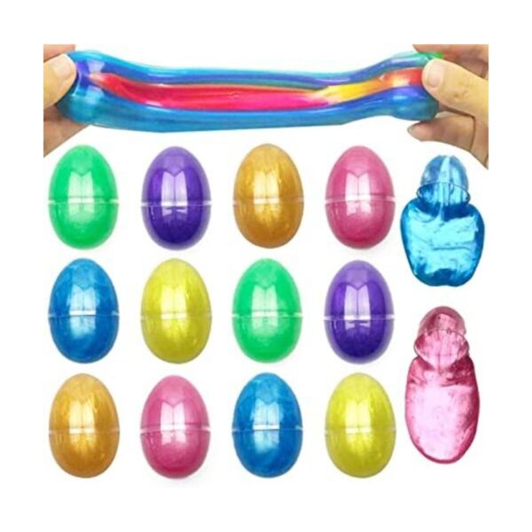 Jofan Paquete de 12 huevos de limo para niños y niñas_1
