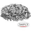 Extremos plegables 200 piezas de acero inoxidable doblado