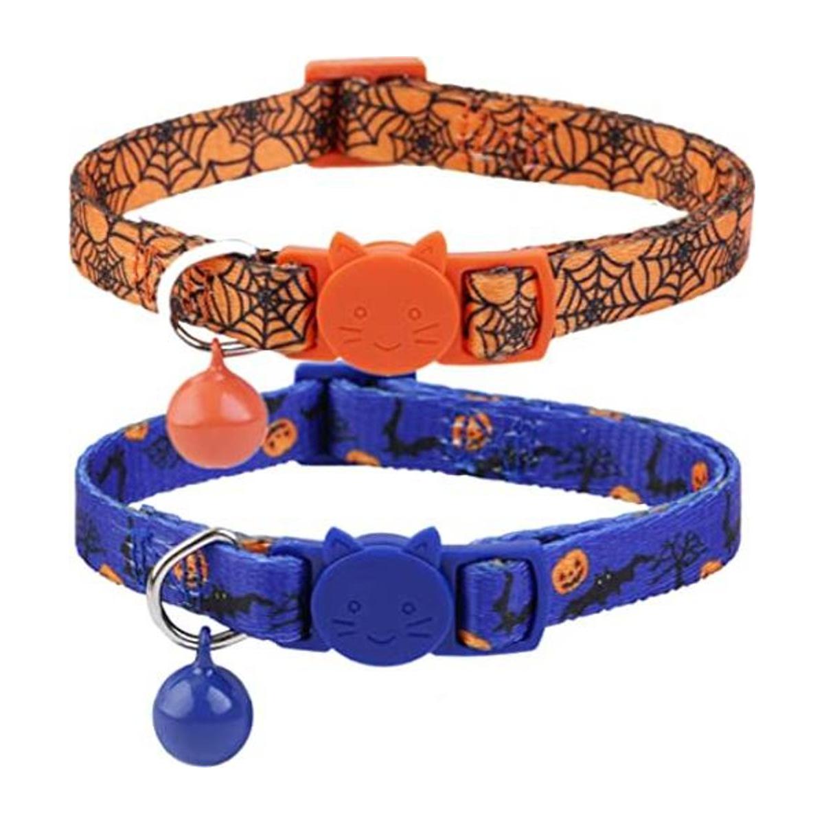 Halloween Cat Collar Set of 2 Kitten Collars