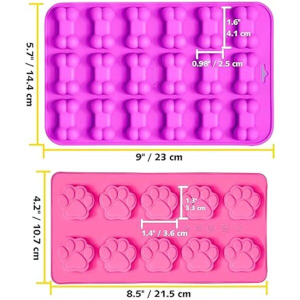 ANAEAT Moldes de silicona reutilizables con forma de pata